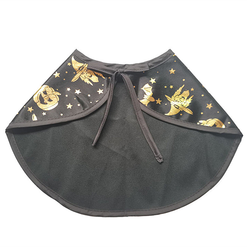 Unleash the Magic This Halloween with Our Pet Halloween Printed Wizard Cloak Set!