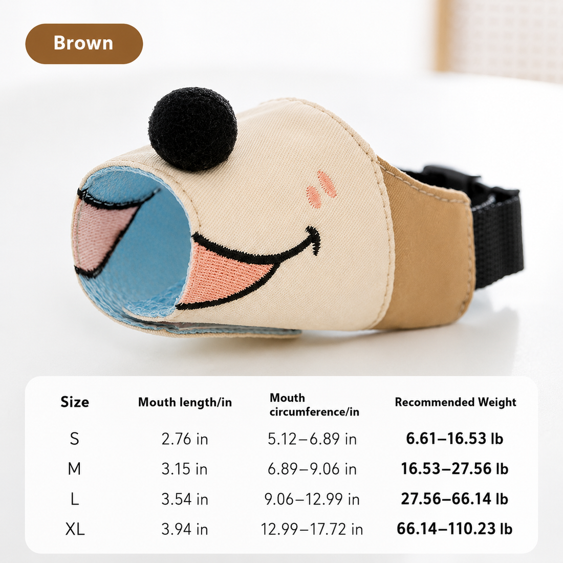 Pet Mouth Cover Muzzle Anti-Bite Safety Product Training Accessory