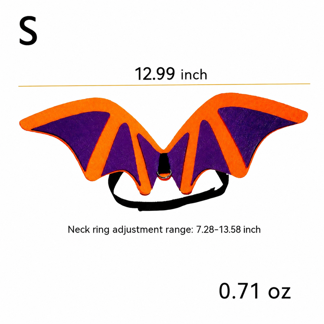 Halloween Pet Bat Wings Bow Tie Hat Set