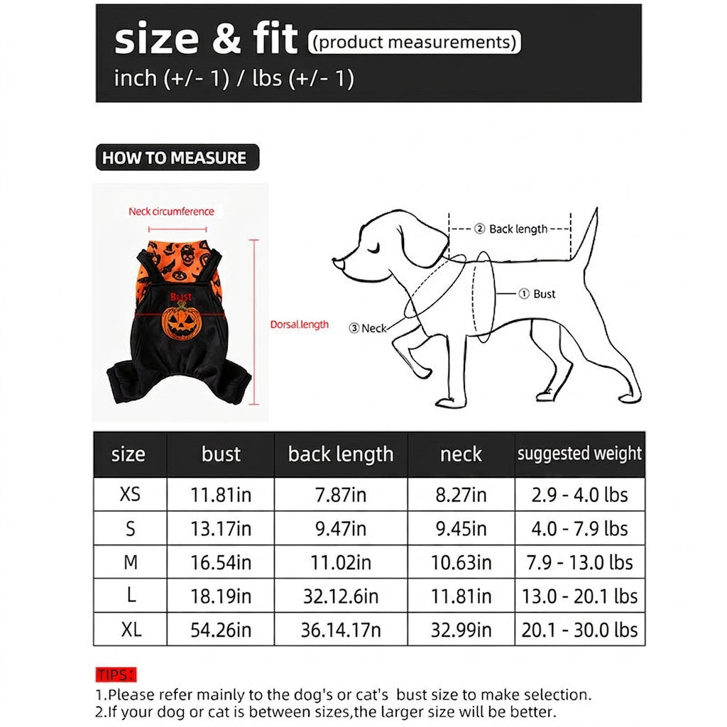 Halloween Creative Print Pet Costume Outfit