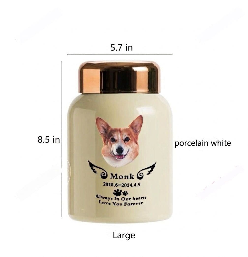 Cute Ustomizable Pet Urn For Ashes