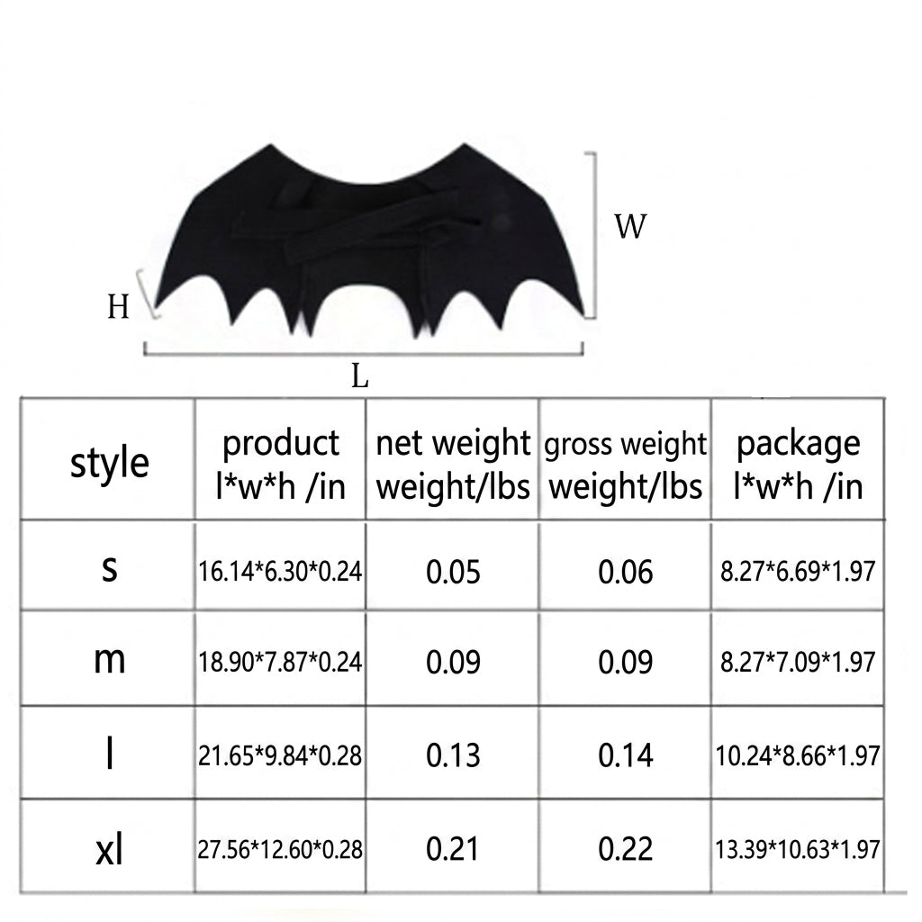 Halloween Creative Bat Wings Pet Costume Accessory
