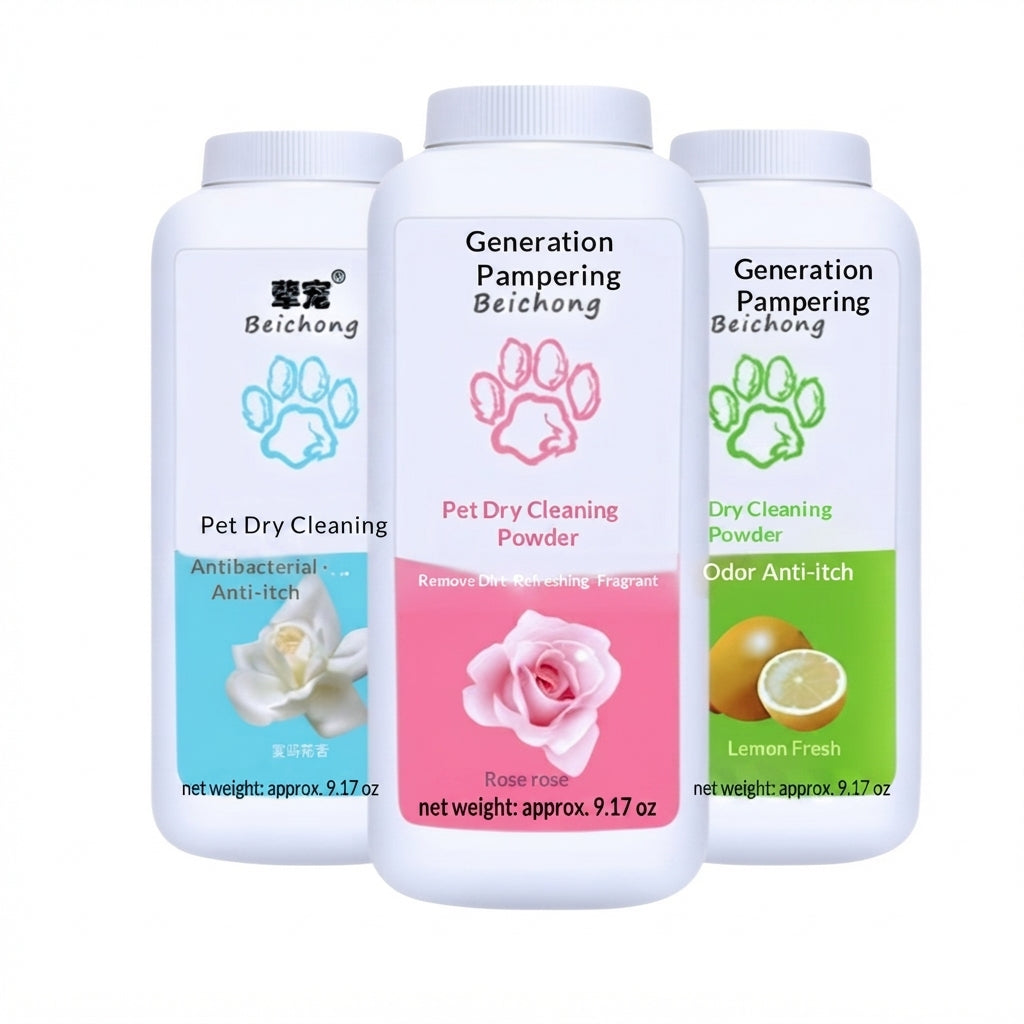 Pet Dry Shampoo Powder No Rinse Grooming