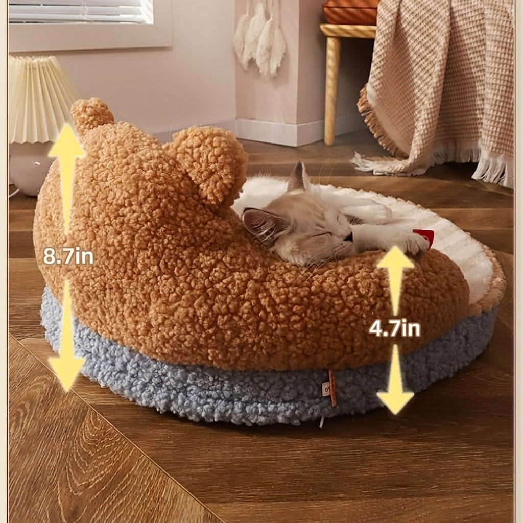 Pet Cozy Washable High Backrest Bed Pad