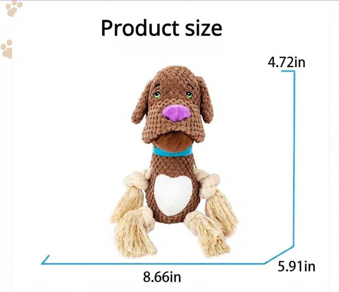 Pet Plush Rope Chew Toy For Training