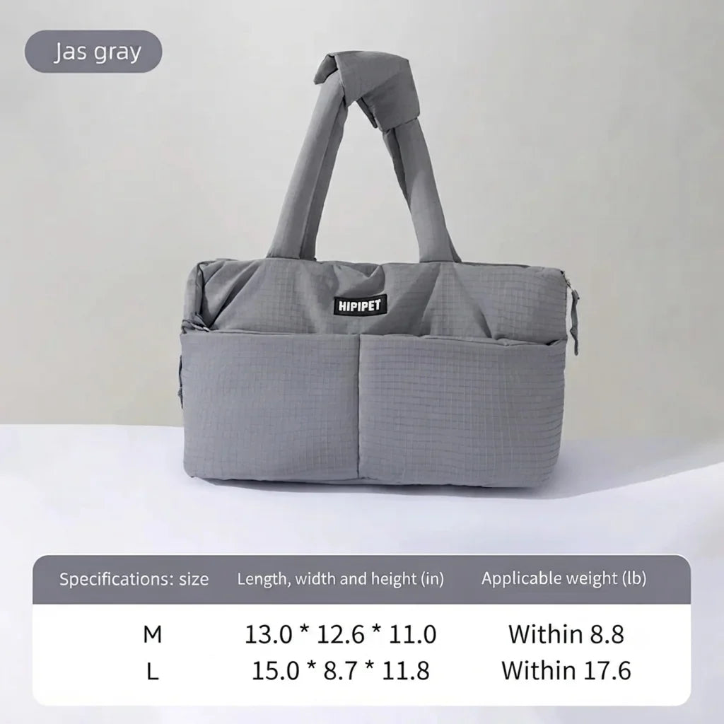 Pet Car Seat Carrier With Safety Leash Console Holder