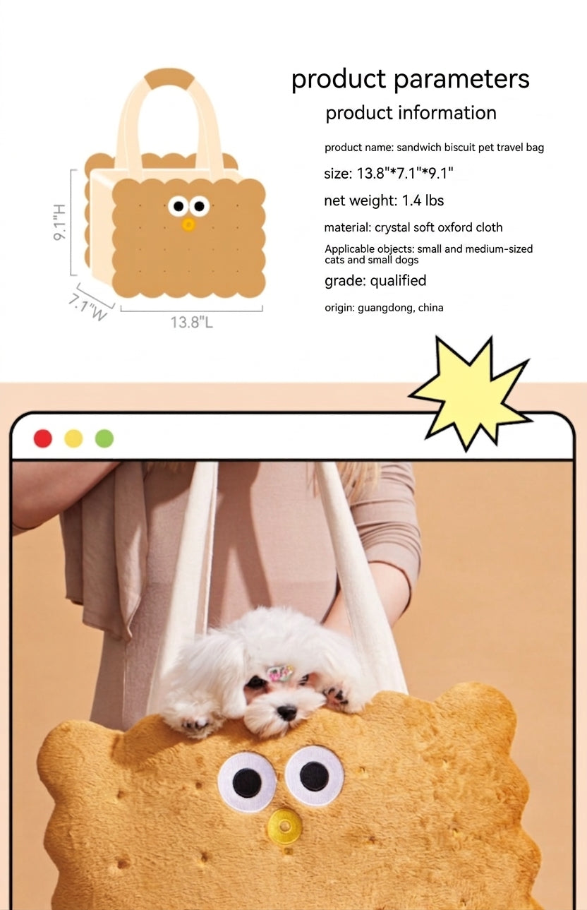 Portable Pet Winter Outing Bag Large Capacity Design