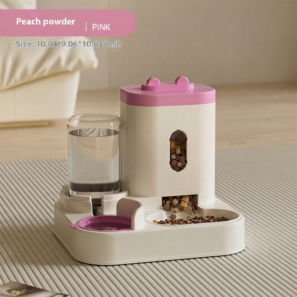 Pet Automatic Feeding Water Bowl