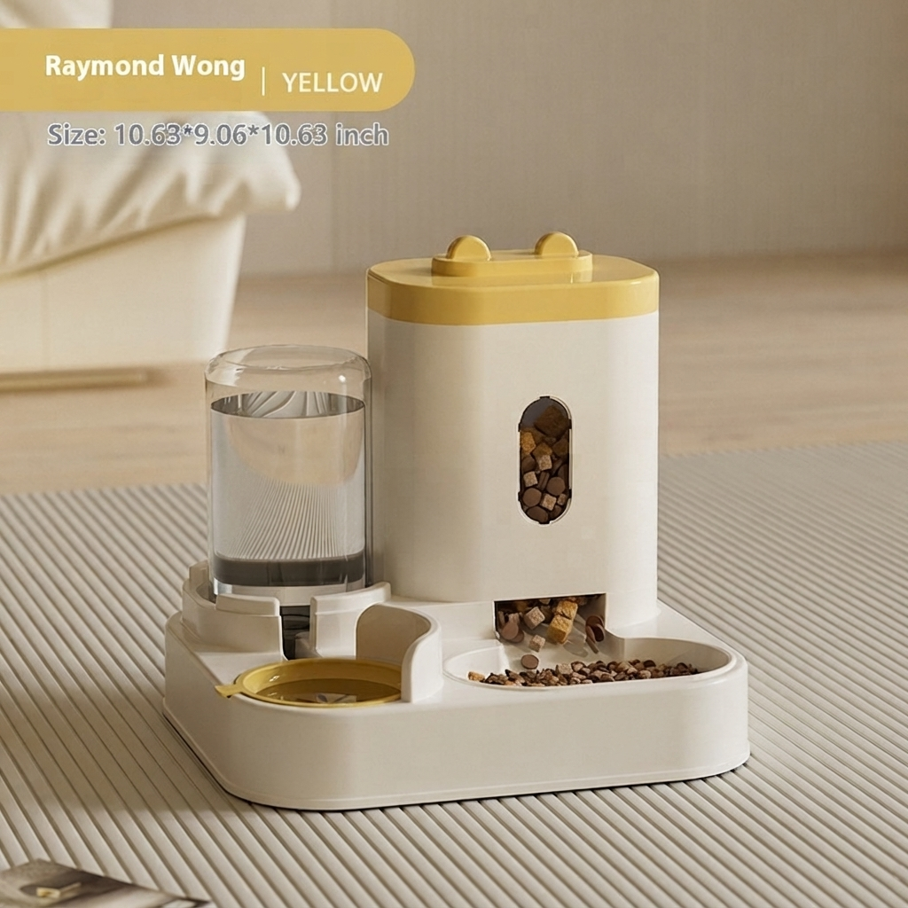 Pet Automatic Feeding Water Bowl