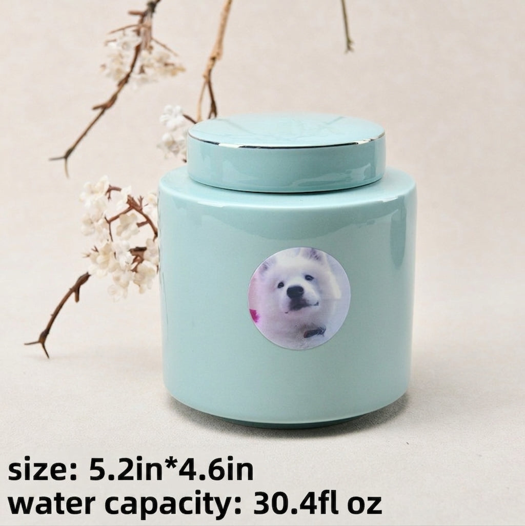 Luxury Ceramic Pet Ashes Memorial Keepsake Urn Jar