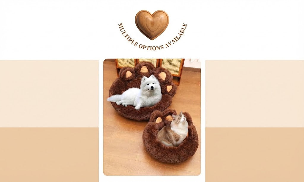 Thick Plush Pet Bed With Large Mat