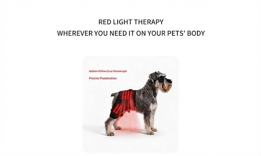 Pet Dual-Use Red Light Therapy Garment For Limbs And Hips