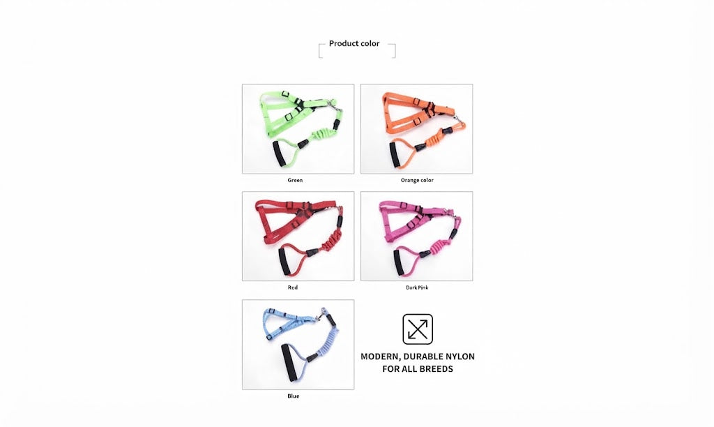 Adjustable Harness and Leash Set