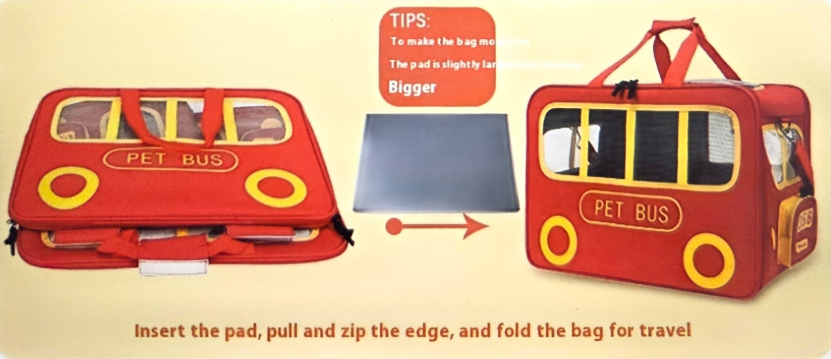 Large Capacity Folding Pet Trolley