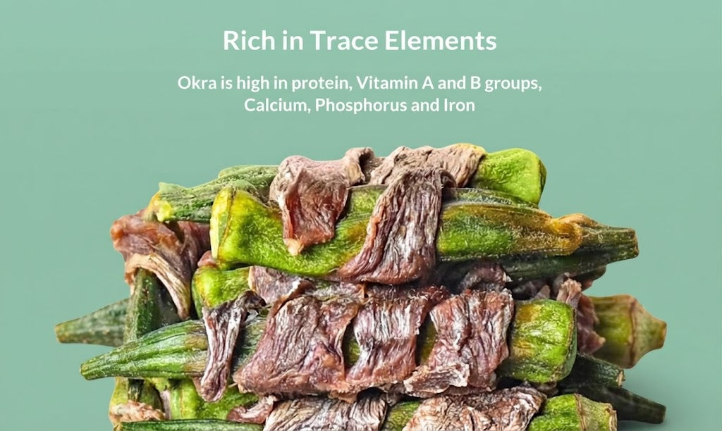 Pet Duck Okra Nutritious Chew Treats