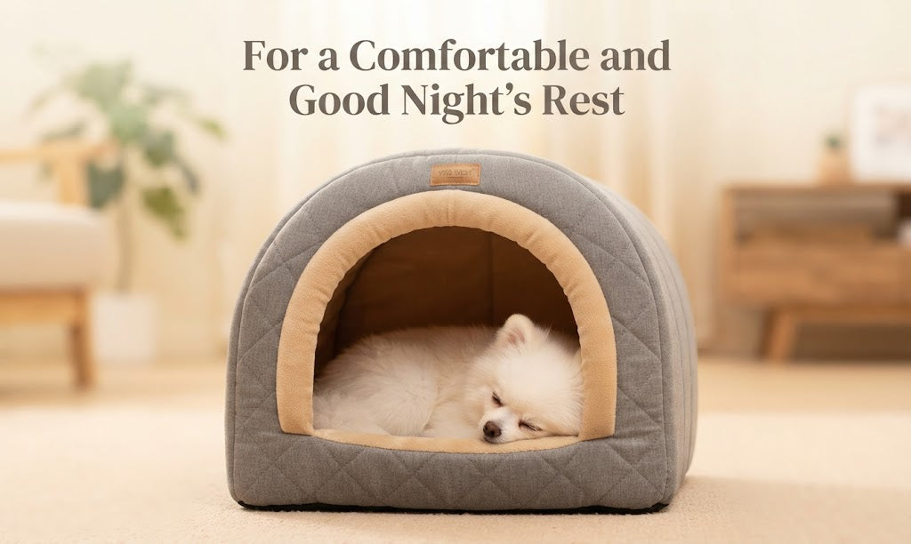 Quilted Portable Pet Bed For Autumn And Winter Comfort