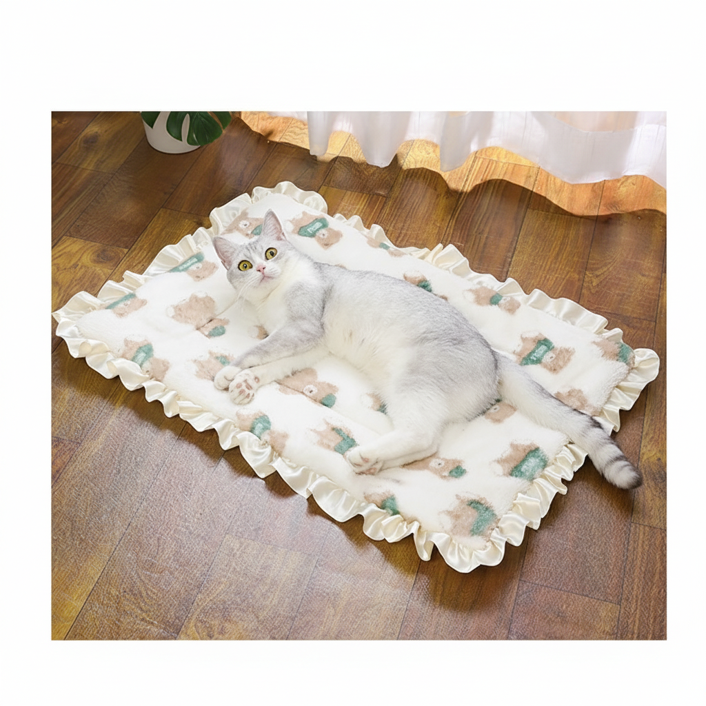 Duplicate cat-bed photo with all text removed