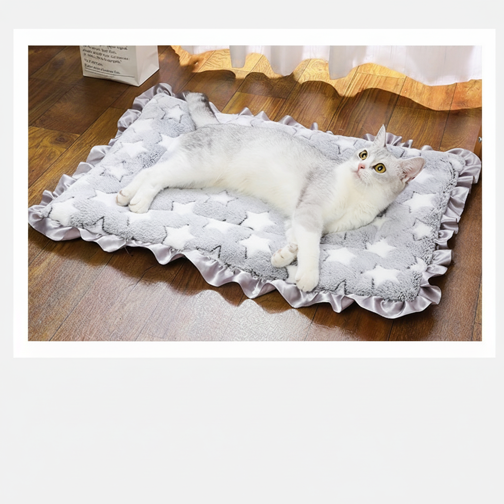 Duplicate cat-bed photo with all text removed
