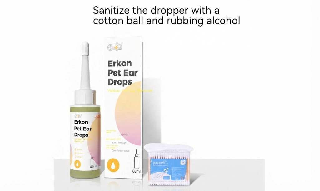 Cat Ear Drops for Removal of Earwax, Mites and Infection