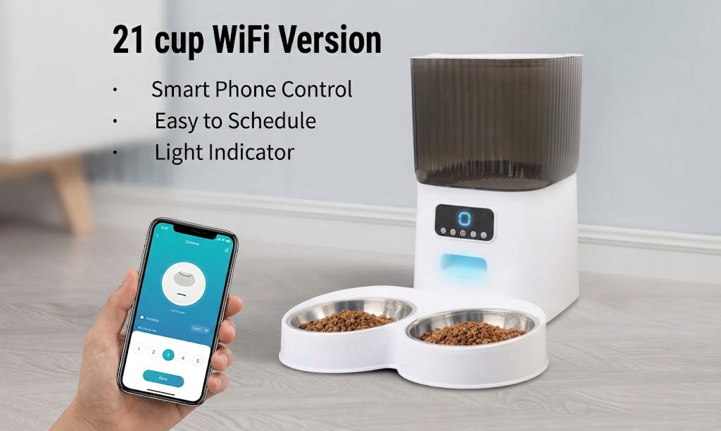 21 Cup Automatic Pet Feeder With Timer