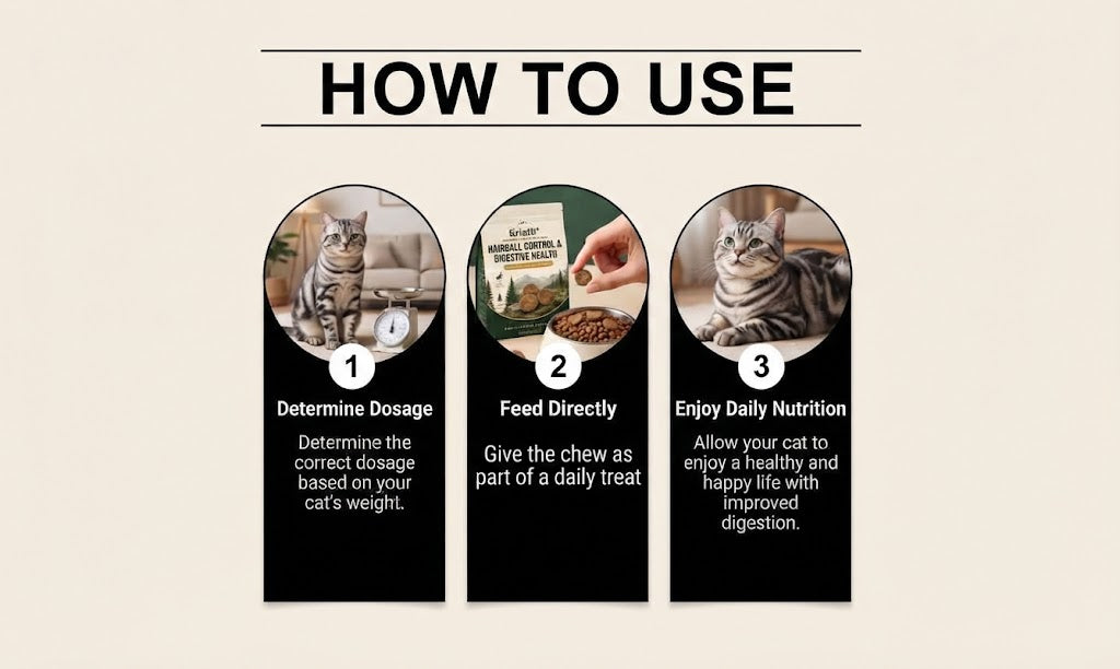 Hairball Control and Digestive Health Chews for Cats