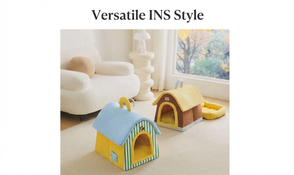 Warm All-Season Whimsical Pet Bed