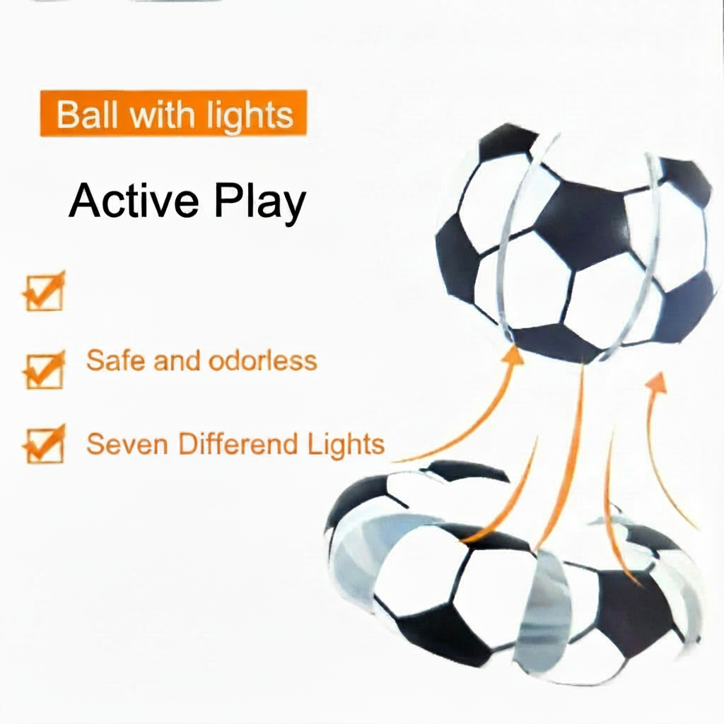 Ball with lights infographic