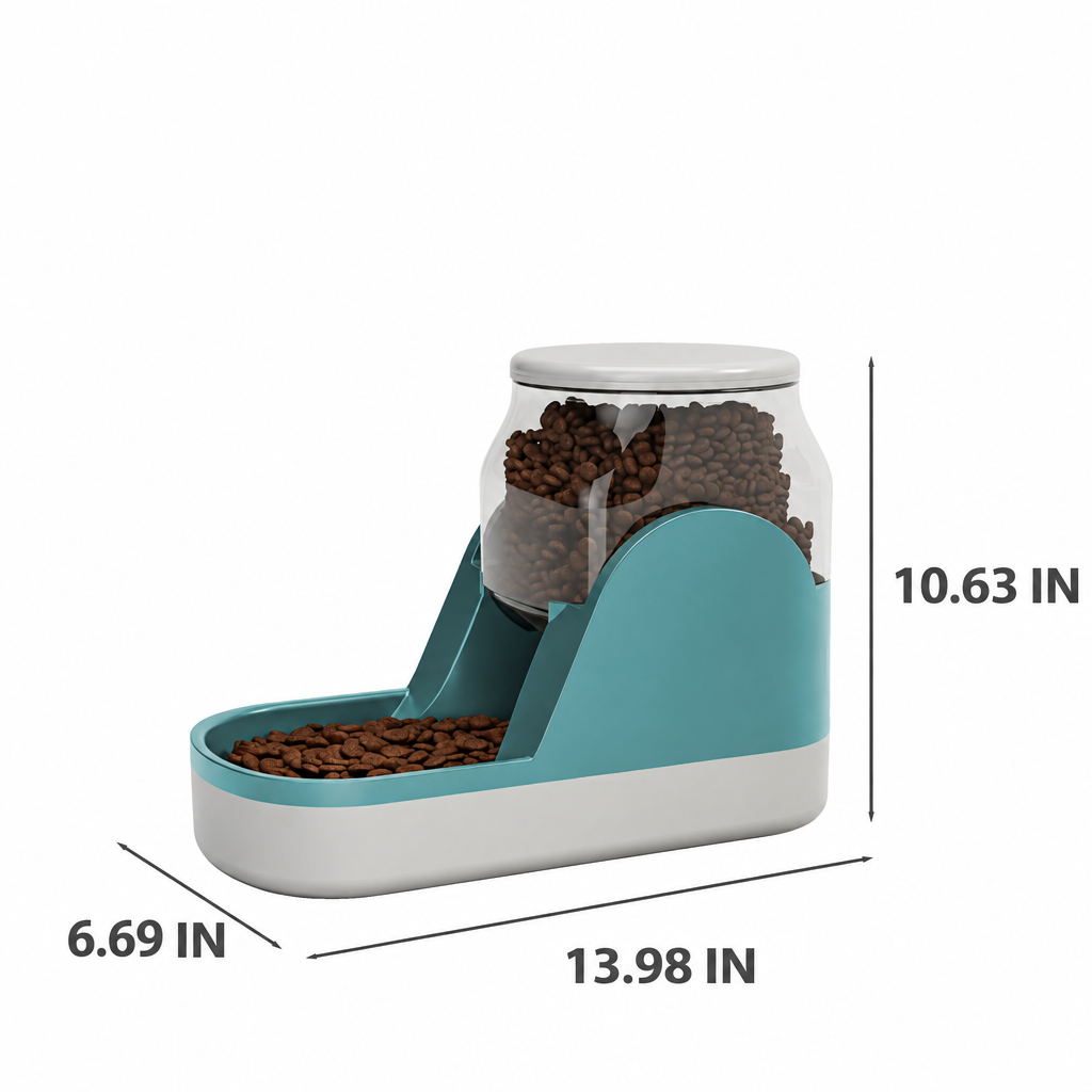 Pet feeder dimensions in inches