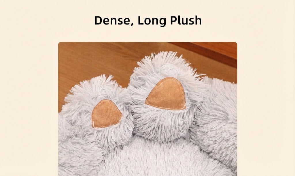 Thick Plush Pet Bed With Large Mat