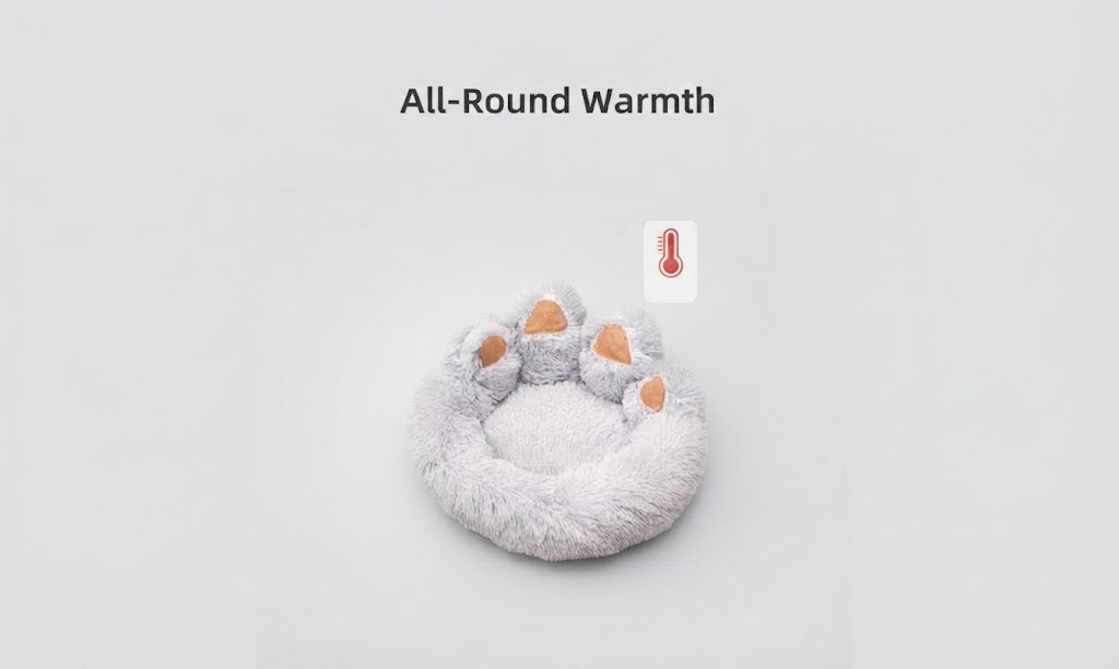 Thick Plush Pet Bed With Large Mat