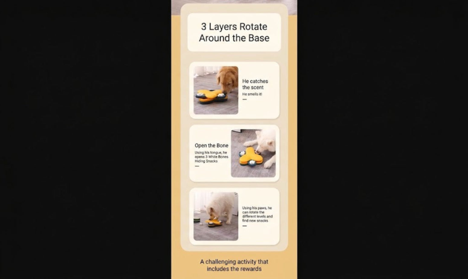 Interactive Slow Feeder Food Puzzle