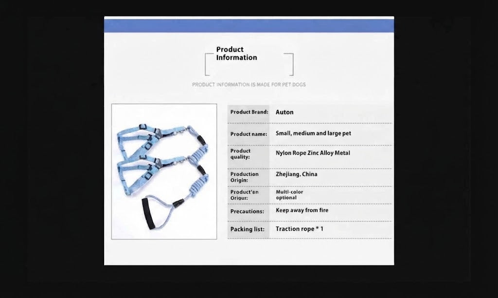 Adjustable Harness and Leash Set