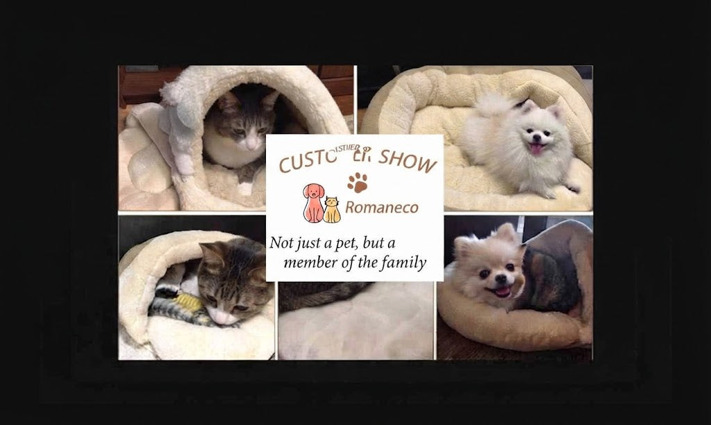 Ultra Soft Plush Pet Slipper Bed With Anti-Slip Base