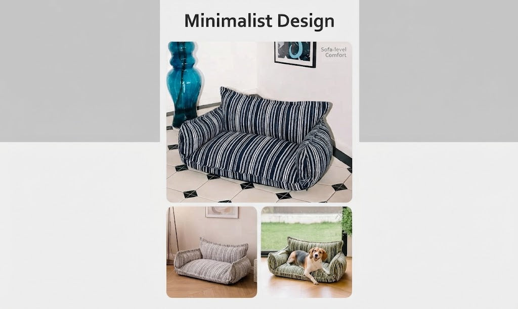 Washable Pet Sofa Bed For Indoor Comfort