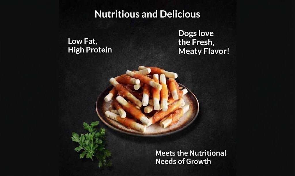 Chicken Or Duck Wrapped Milk Sticks for Dogs